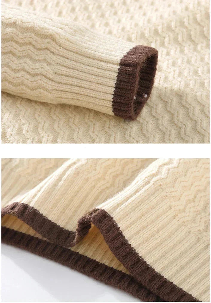 Vincent | Strukturierter Strickpullover für Herren