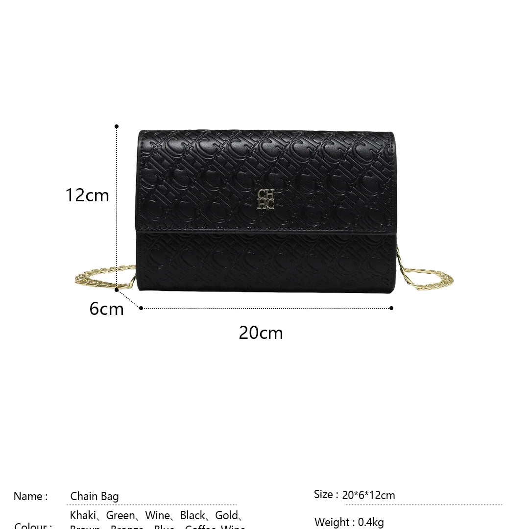 Exquisite Handwerkskunst Damen Umhängetasche. Luxuriöses Design Kettenhandtasche