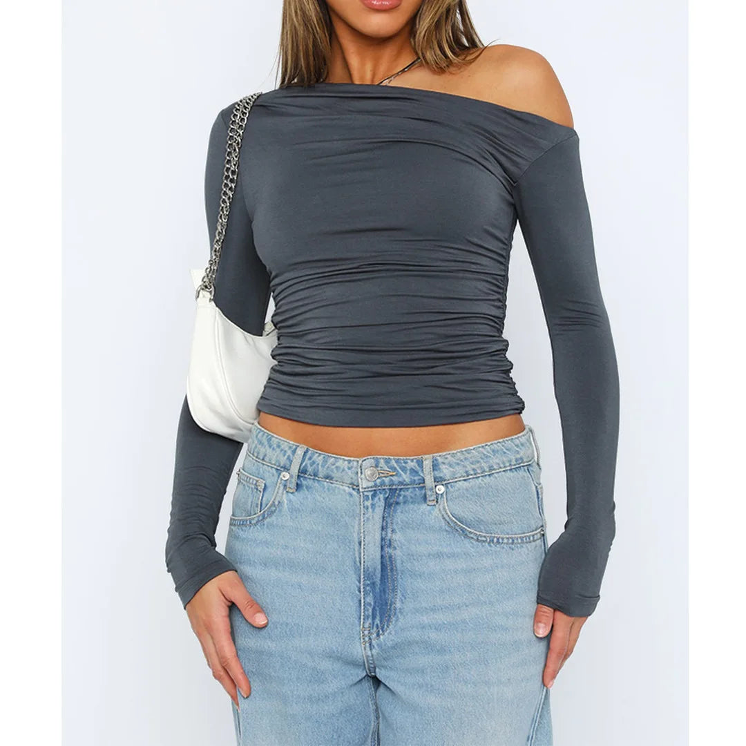 Käthe | Schickes Twisted Long Sleeve Top für Frauen