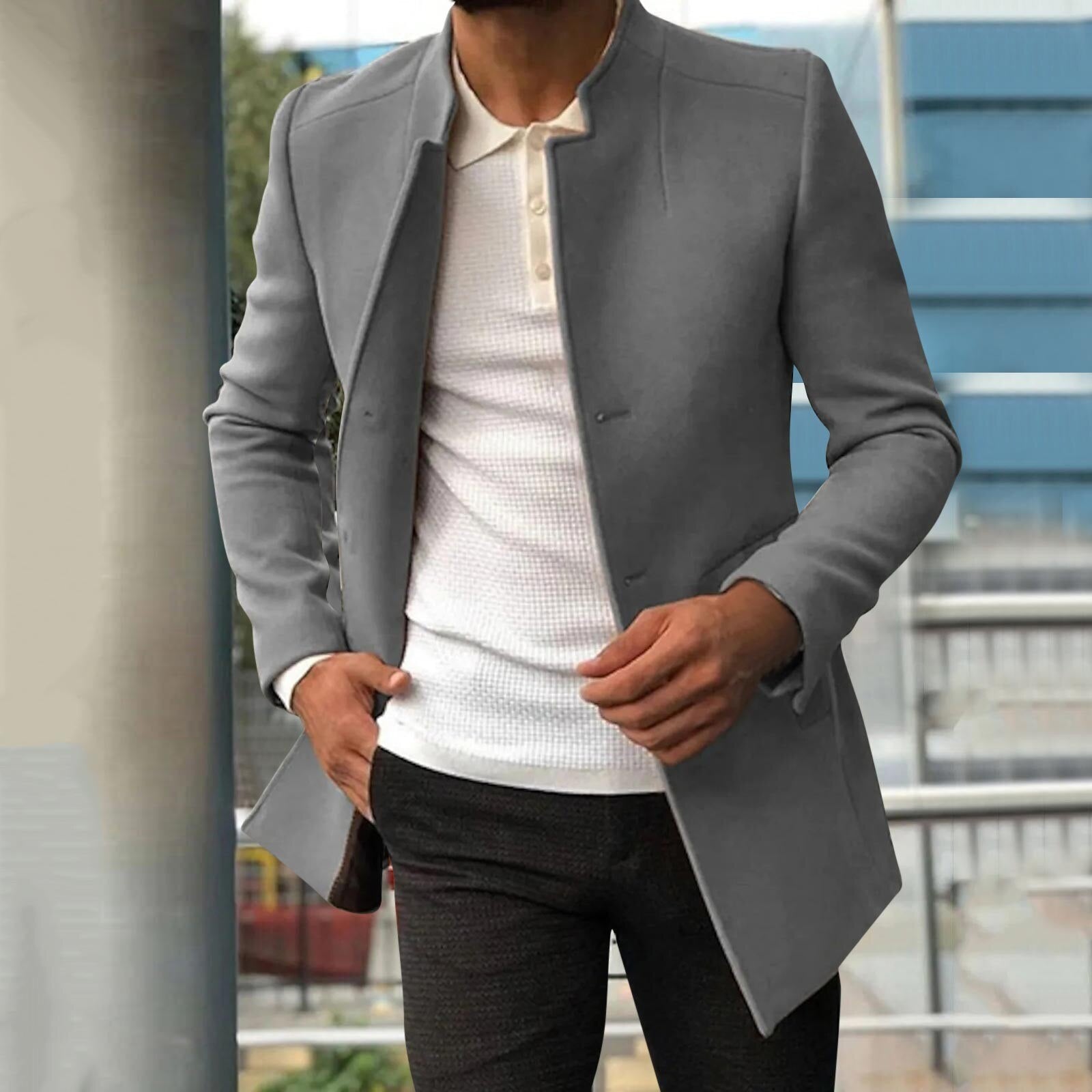 Larson |  Herren Slim-Fit Mantel