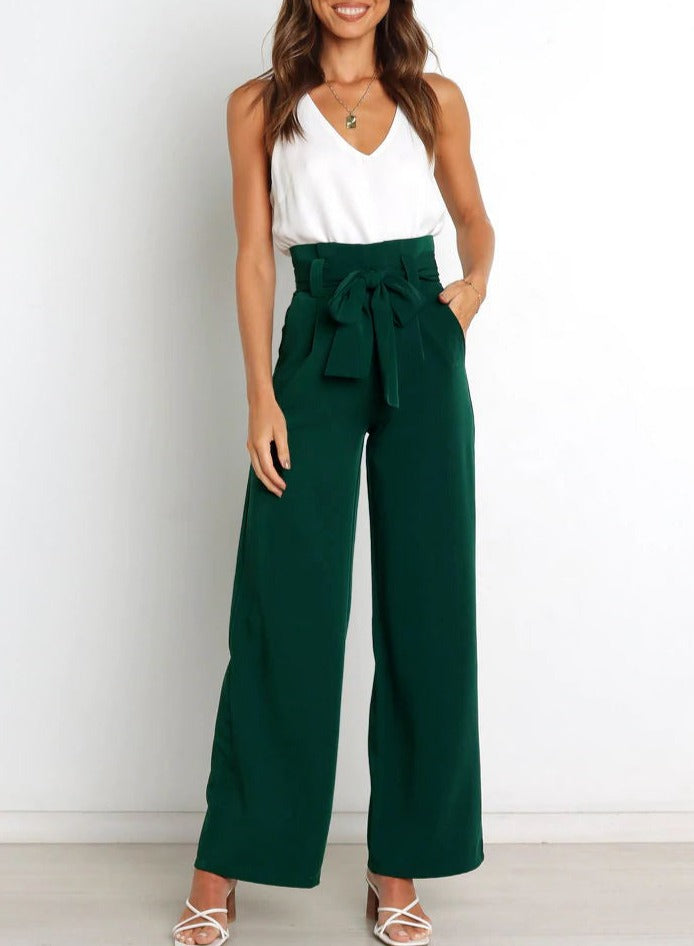 Gudrun | Elegante Stoffhose mit Schleife
