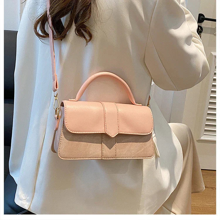 Leder Schultertasche. Modische Umhängetaschen Vintage Unterarmtasche
