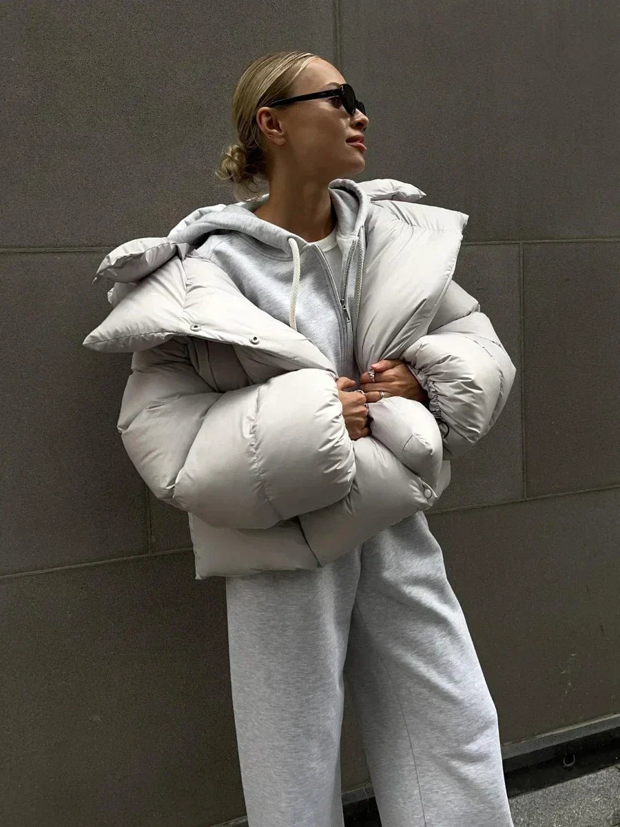Estelle | Modische Steppjacke in Anthrazit