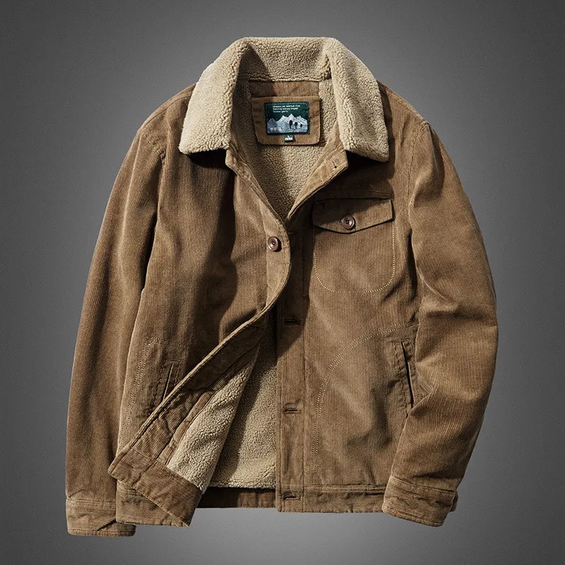 Steffen | Cordjacke mit Fleecefutter – Stilvoll, Warm & Perfekt für den Winter
