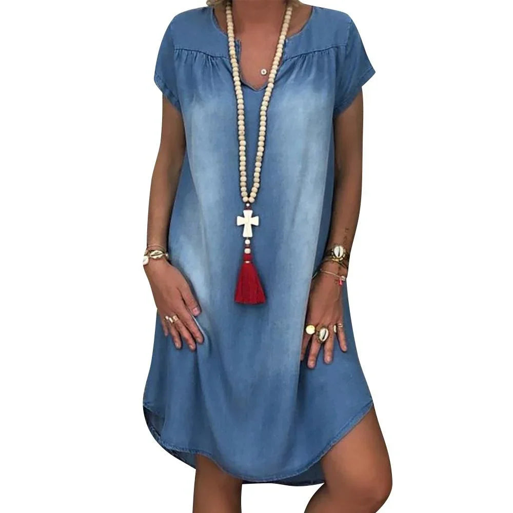 Vee™ - Lässiges Denim-Kleid