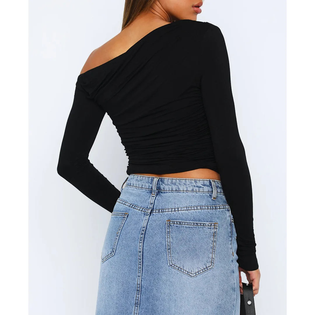 Käthe | Schickes Twisted Long Sleeve Top für Frauen