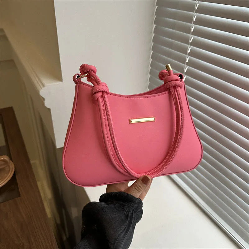 Unterarm Schultertaschen für Frauen. Neue Textur PU-Leder Umhängetasche