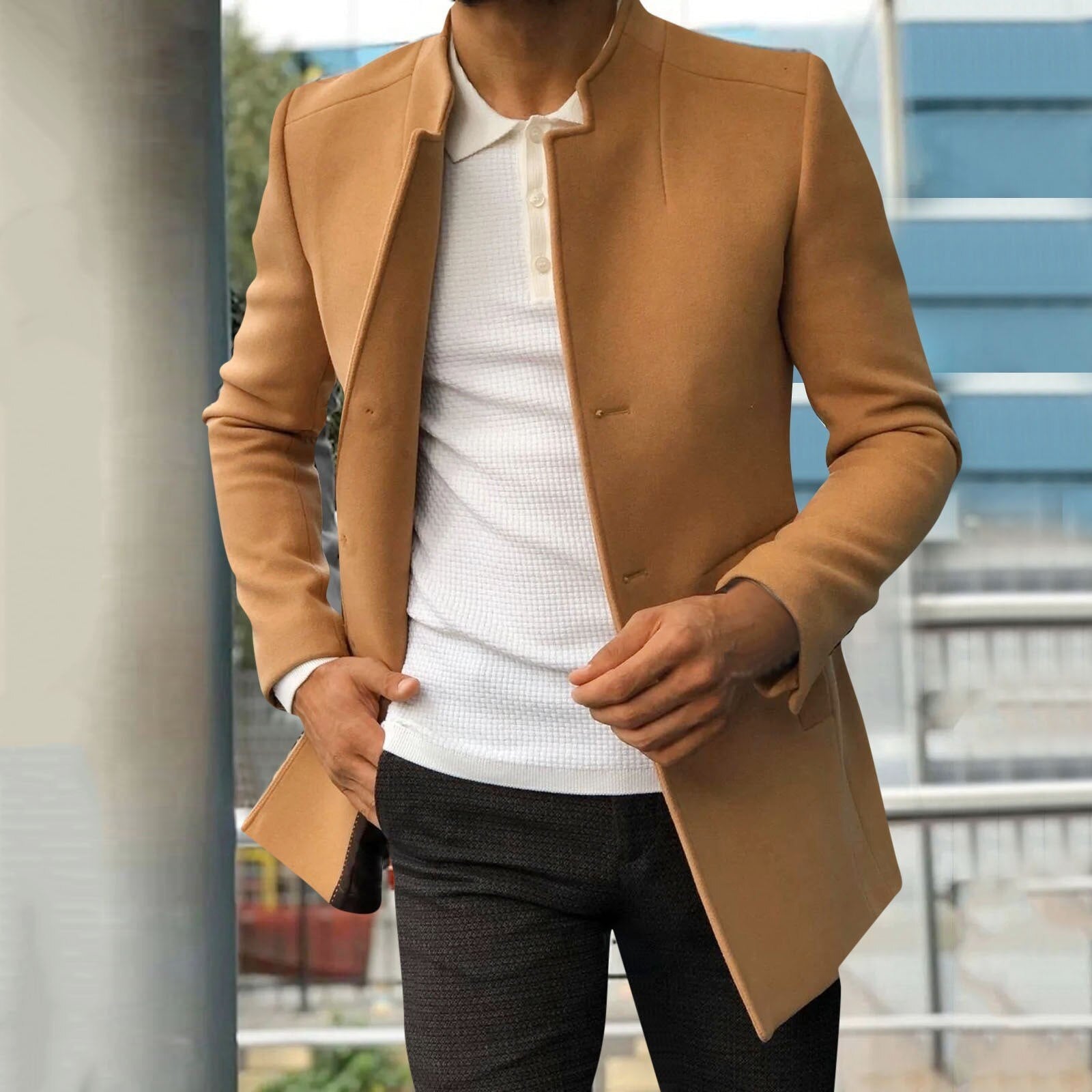 Larson |  Herren Slim-Fit Mantel