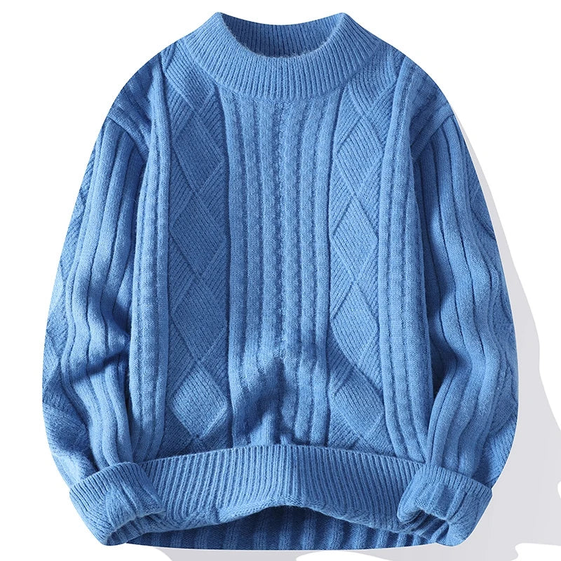 Dorian | Luxuriöser Herrenpullover mit Diamantmuster