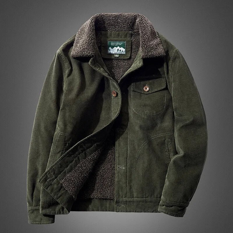 Steffen | Cordjacke mit Fleecefutter – Stilvoll, Warm & Perfekt für den Winter