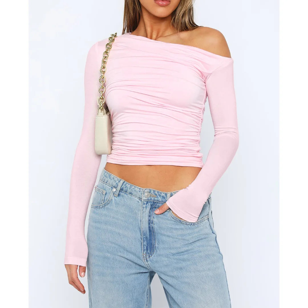 Käthe | Schickes Twisted Long Sleeve Top für Frauen