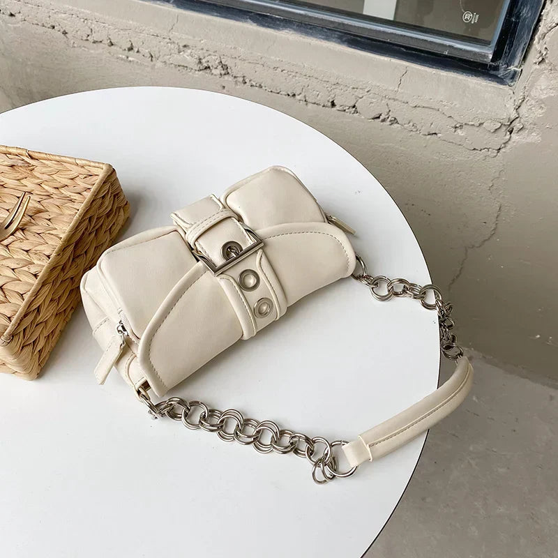 Retro Damen Kette Kleine Schultertasche