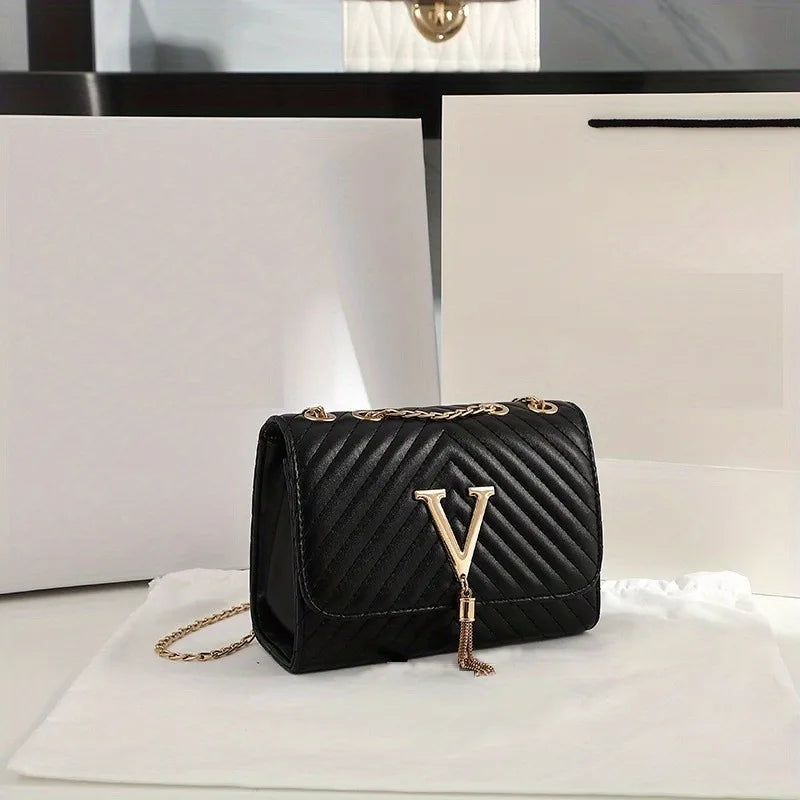 Stickerei Frauen Umhängetasche Faden Luxus Handtasche. Schultertasche