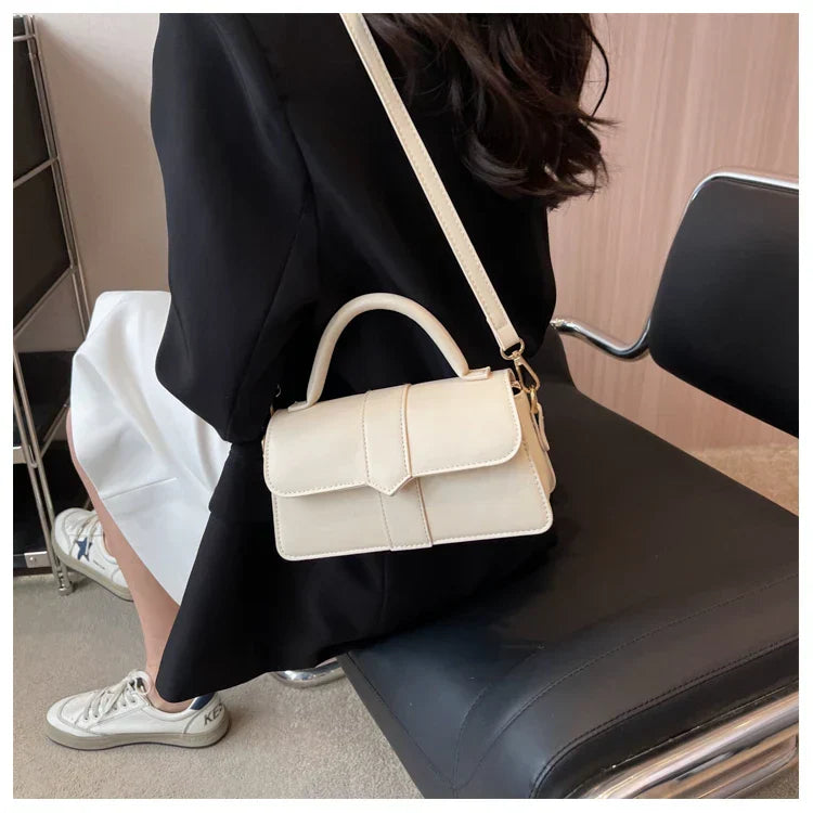 Leder Schultertasche. Modische Umhängetaschen Vintage Unterarmtasche