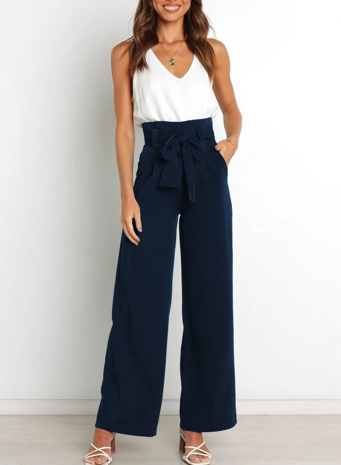 Gudrun | Elegante Stoffhose mit Schleife