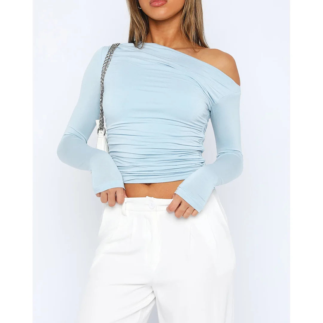 Käthe | Schickes Twisted Long Sleeve Top für Frauen