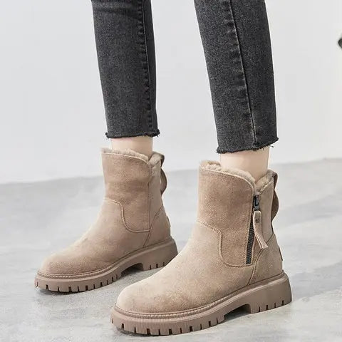 Jayleen | Winter Velvet Plüschstiefel