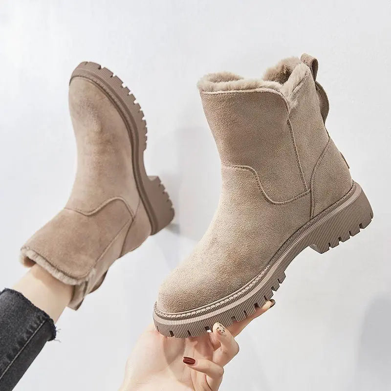 Jayleen | Winter Velvet Plüschstiefel