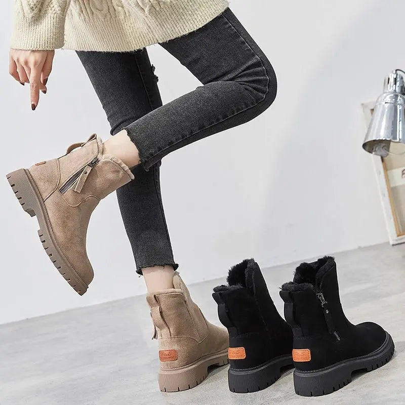 Jayleen | Winter Velvet Plüschstiefel
