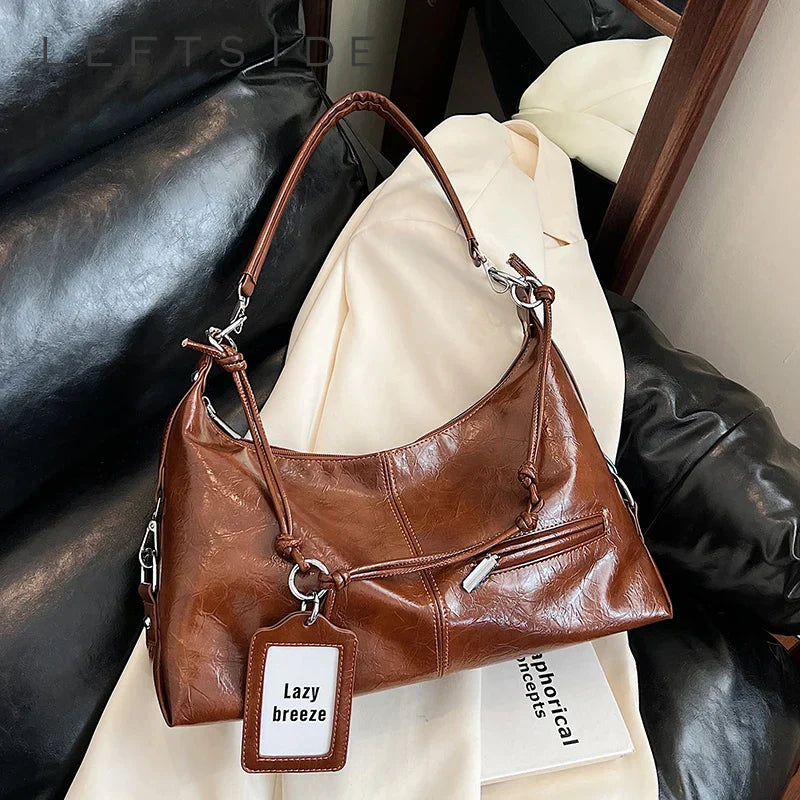 Leder Crossbody Schultertasche für Frauen 2025 Luxus Designer