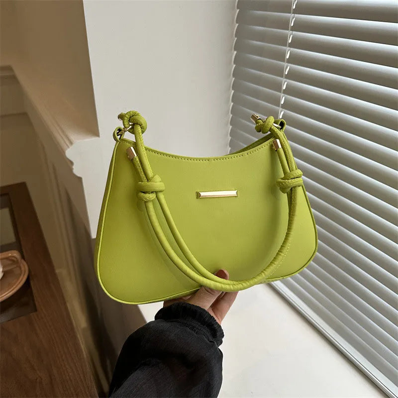 Unterarm Schultertaschen für Frauen. Neue Textur PU-Leder Umhängetasche