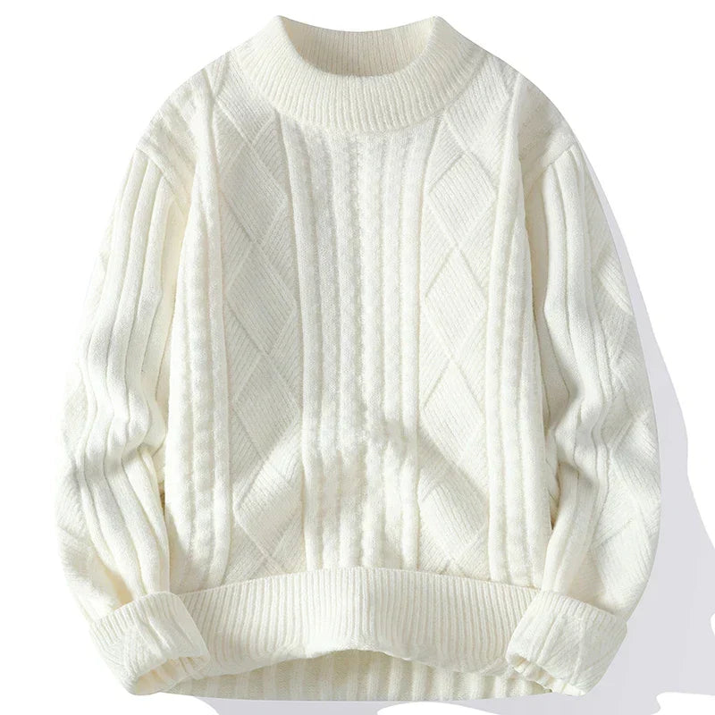 Dorian | Luxuriöser Herrenpullover mit Diamantmuster