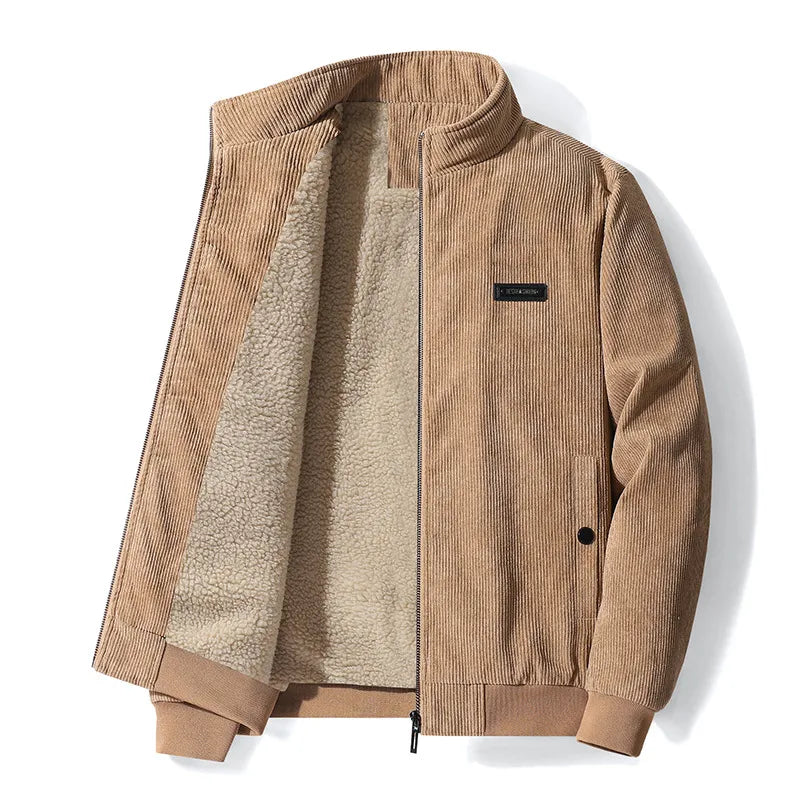 Elias | Retro-Samt-Sherpa-Jacke