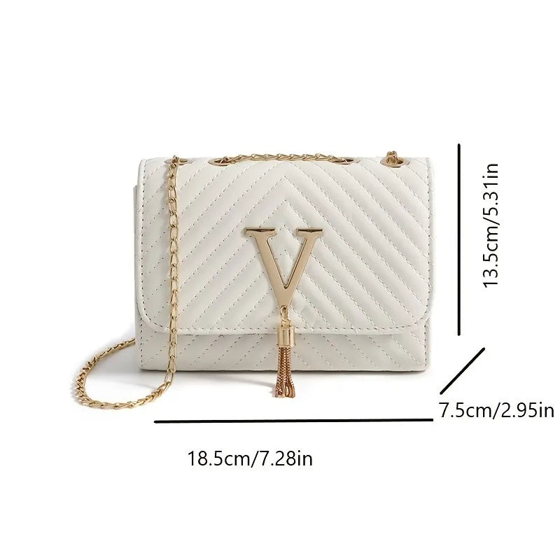 Stickerei Frauen Umhängetasche Faden Luxus Handtasche. Schultertasche