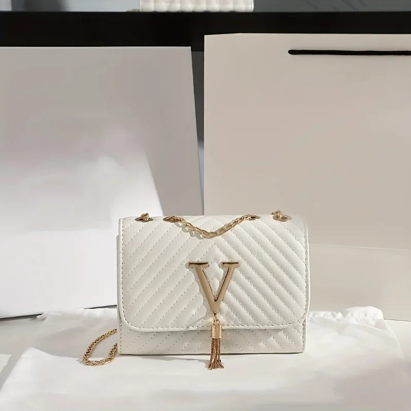 Stickerei Frauen Umhängetasche Faden Luxus Handtasche. Schultertasche