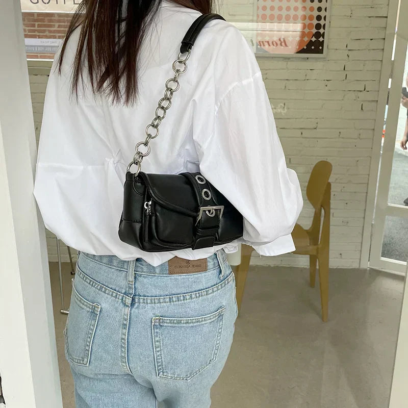 Retro Damen Kette Kleine Schultertasche