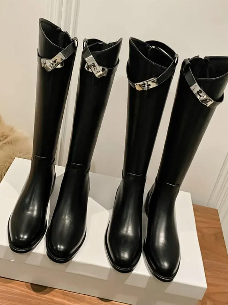 Hailey | Eleganter Damenreitstiefel aus hochwertigem Leder