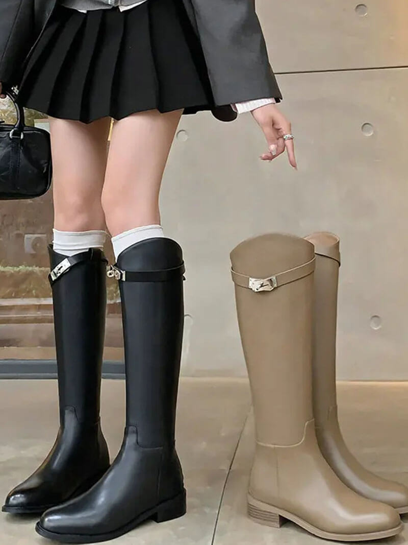 Hailey | Eleganter Damenreitstiefel aus hochwertigem Leder