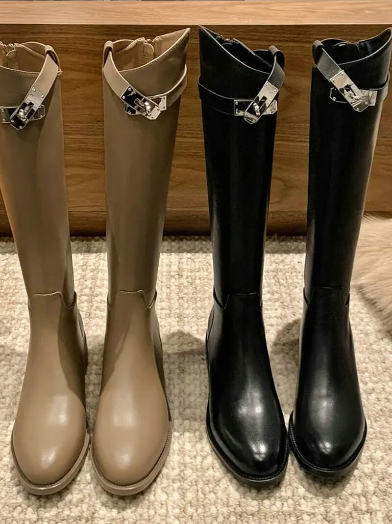 Hailey | Eleganter Damenreitstiefel aus hochwertigem Leder