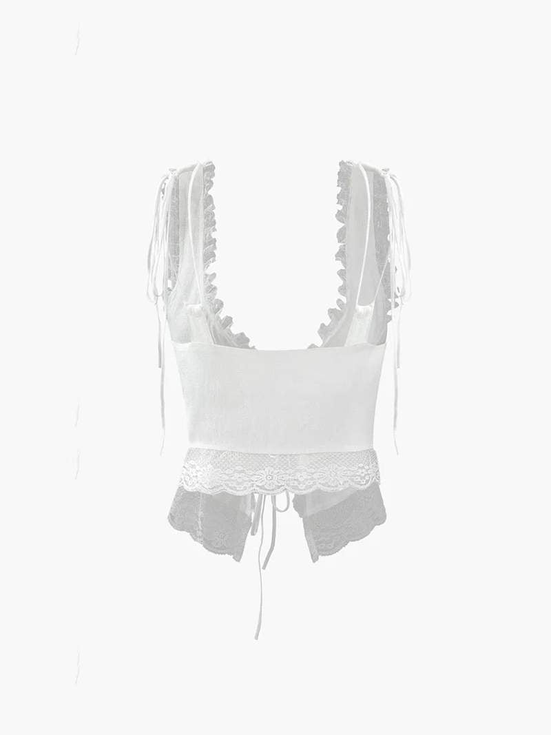 Emily | Spitzen-Crop-Top