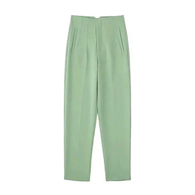 Isabell | High-Waisted Plissee-Hosen