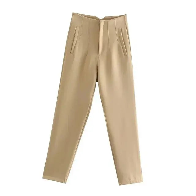 Isabell | High-Waisted Plissee-Hosen