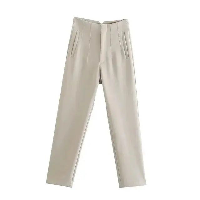 Isabell | High-Waisted Plissee-Hosen