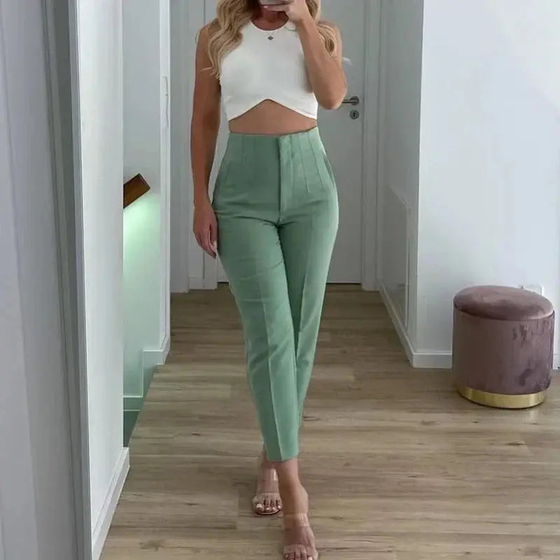 Isabell | High-Waisted Plissee-Hosen
