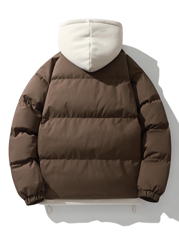 Herren Winterjacke mit Doppelkapuze – Warm & Stilvoll
