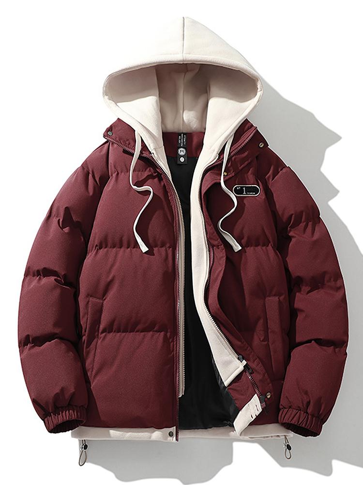 Herren Winterjacke mit Doppelkapuze – Warm & Stilvoll