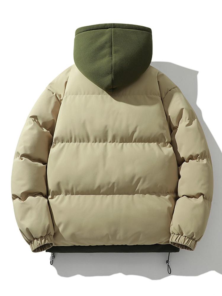 Herren Winterjacke mit Doppelkapuze – Warm & Stilvoll