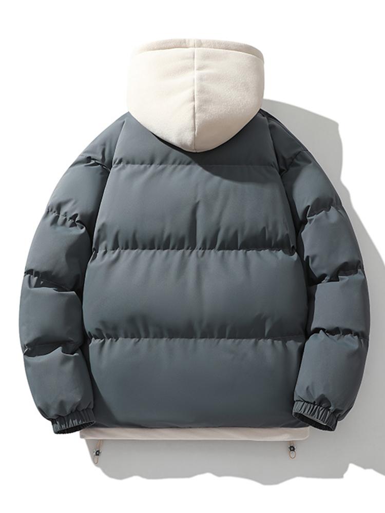 Herren Winterjacke mit Doppelkapuze – Warm & Stilvoll