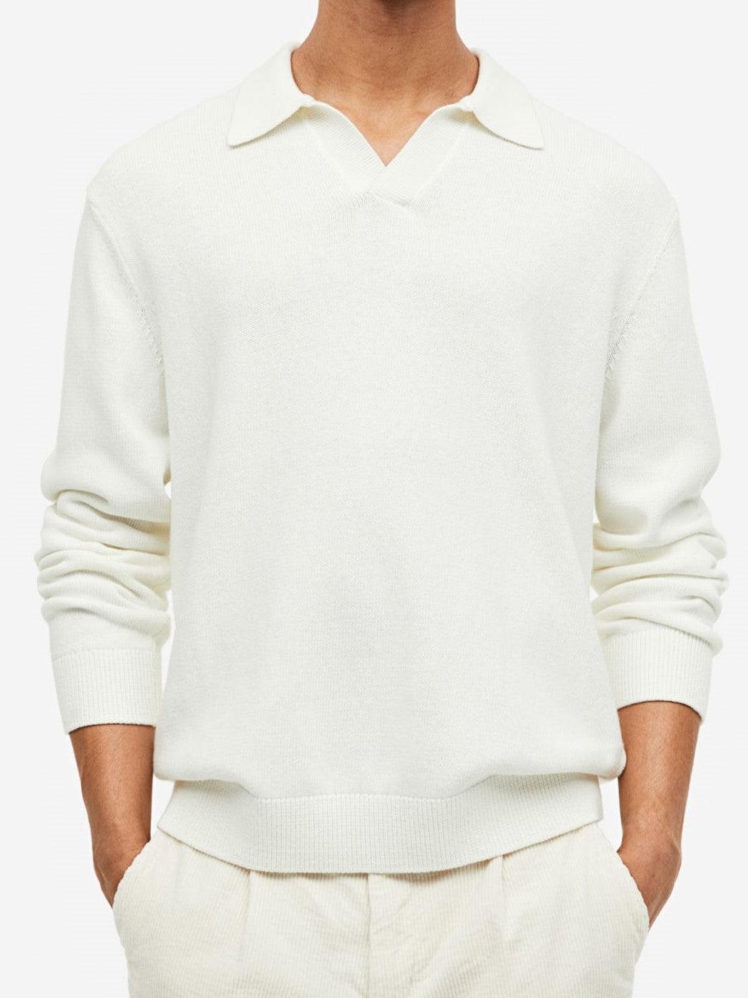 Eleganter Pullover mit offenem Kragen für stilvolle Looks