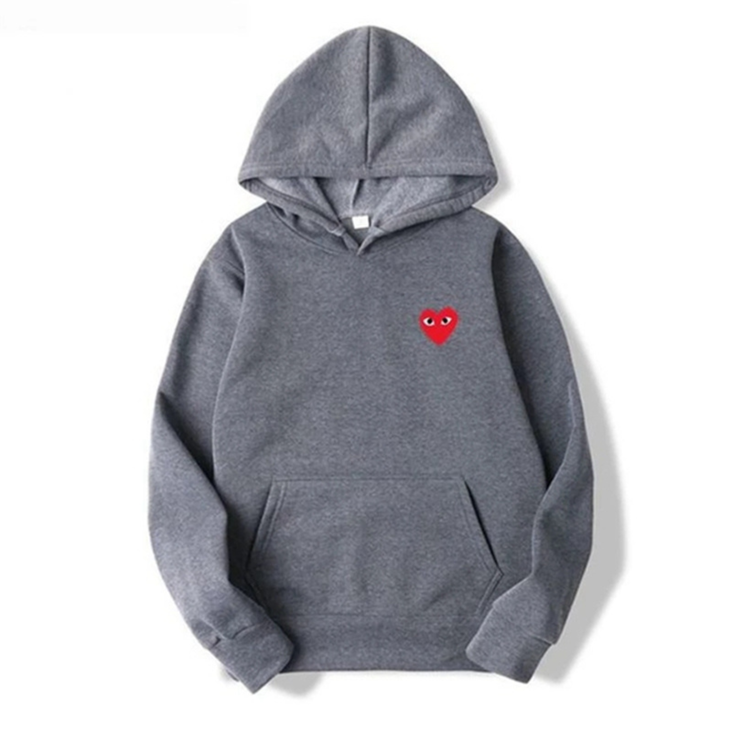 Kapuzenpullover mit Herz-Detail und Fronttasche – Stilvolles Streetwear Essential