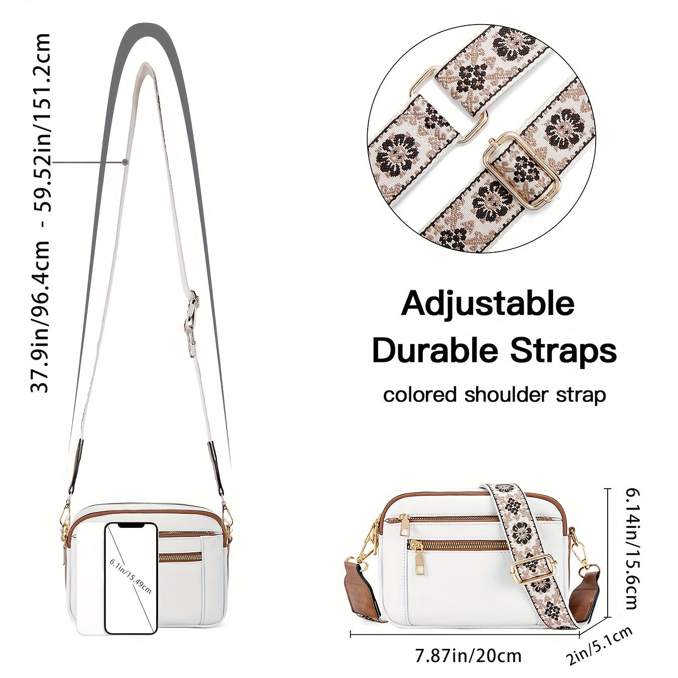 Lora. - Crossbody Tasche aus veganem Leder