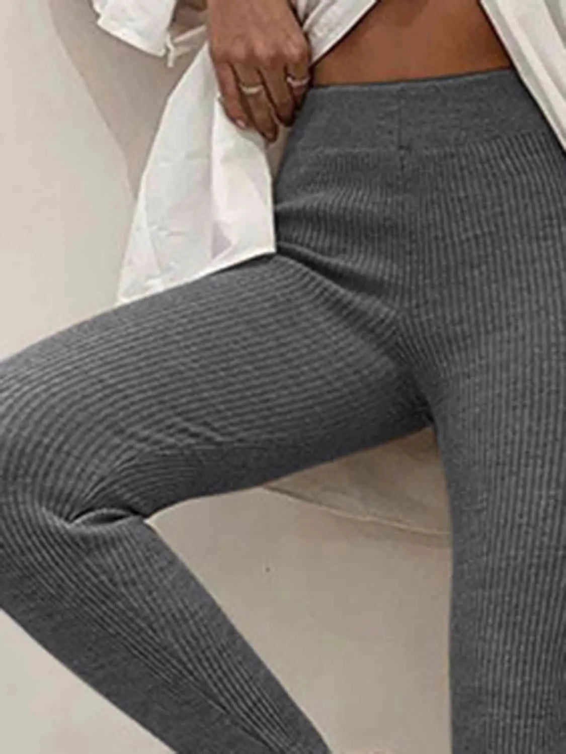 Clara | Gerippte Mid-Waist-Leggings – Komfort und Stil für Jeden Tag