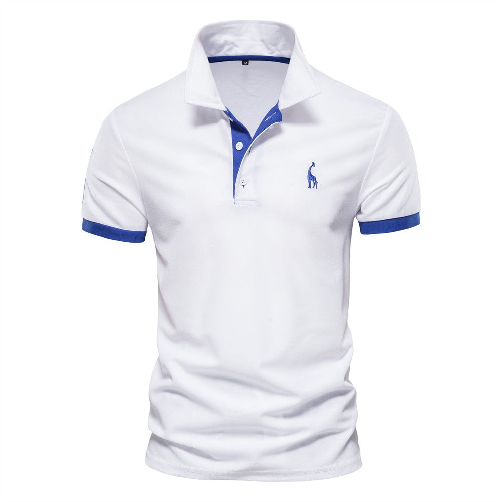 Berake | Zweifarbiges Polo mit sportlichem Akzent-Design