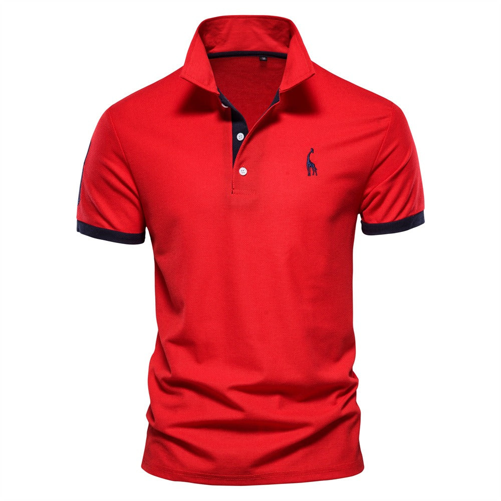 Berake | Zweifarbiges Polo mit sportlichem Akzent-Design
