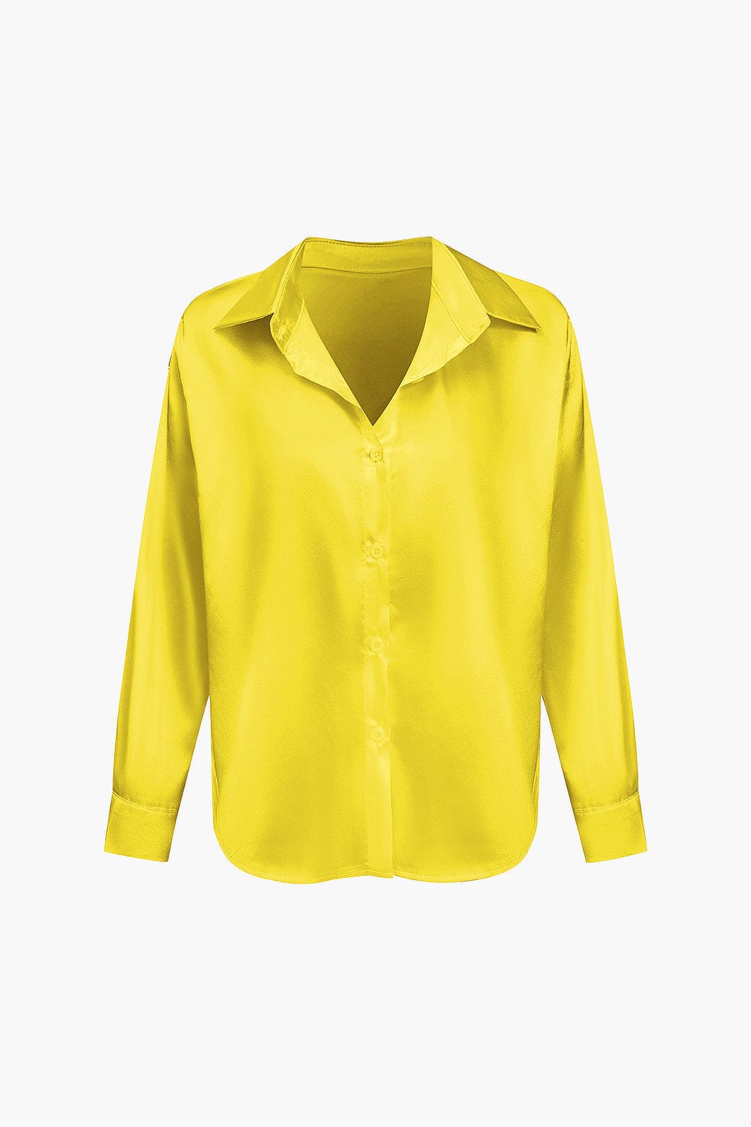 Florentine | Elegante Langarm-Bluse aus seidigem Satin