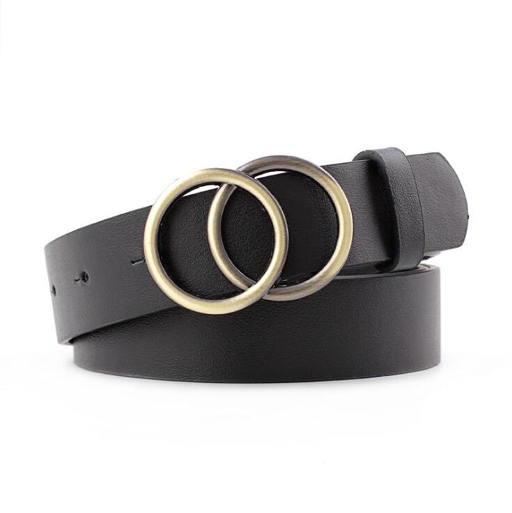 Schicker Aria Damen Ledergürtel mit modischer O-Ring-Schnalle